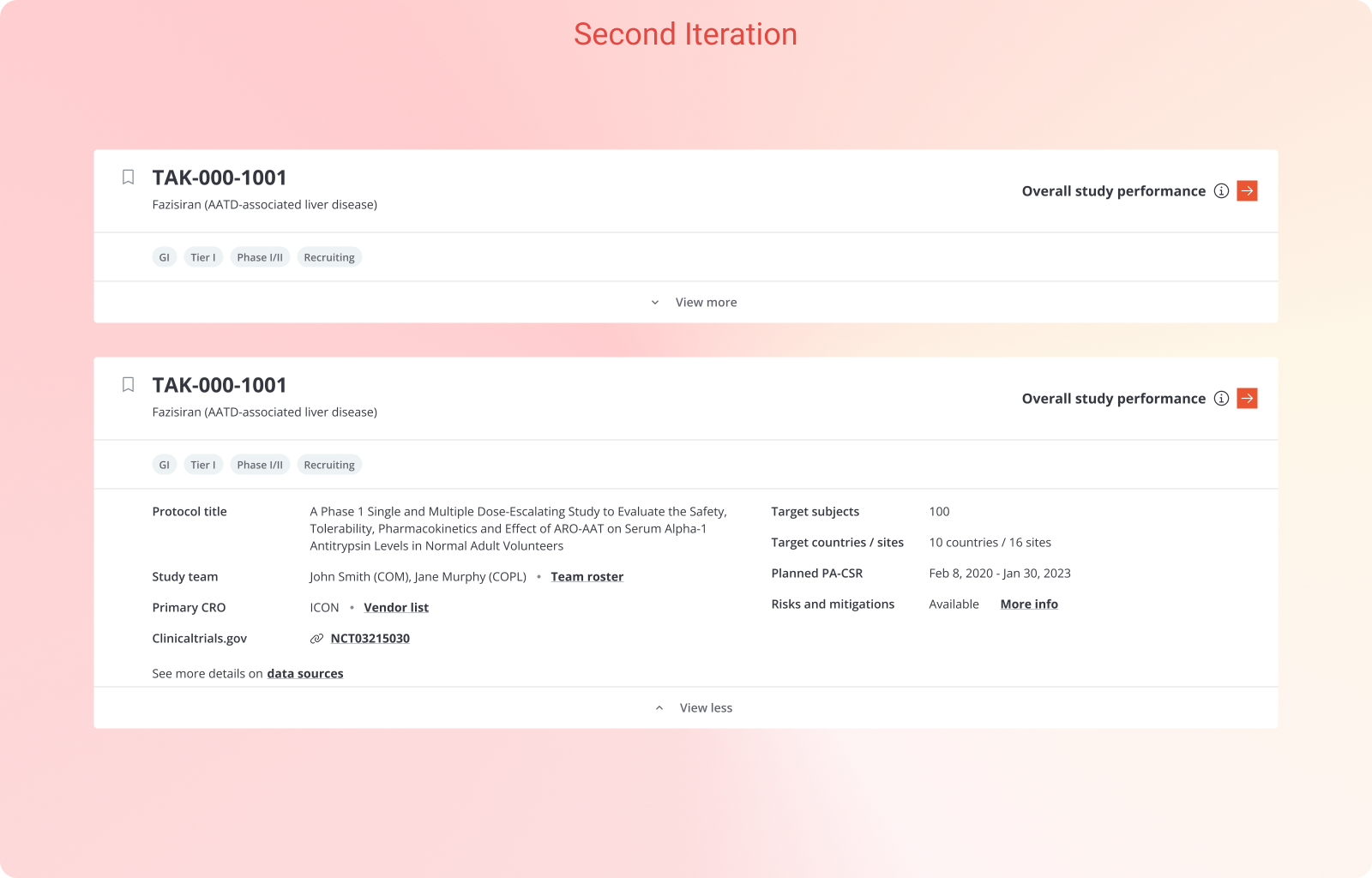 Compass key facts module screenshot 3