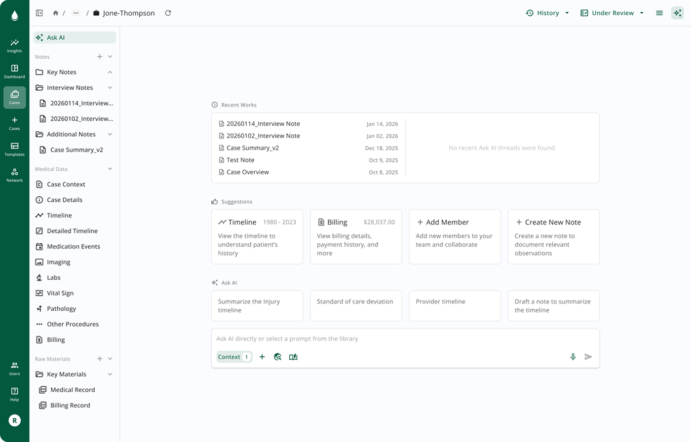 Parambil product overview screenshot